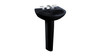 Single Hole Pedestal Lavatory without CeFiONtect in Ebony