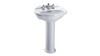 Single Hole Pedestal Lavatory in Cotton