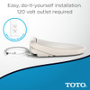 Electronic Elongated Soft Close Bidet Seat in Sedona Beige