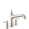 Hansgrohe 04776820 Joleena 3-Hole Roman Tub Set Trim in Brushed Nickel