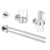 Grohe 40846001 Essentials 4-in-1 Master Bathroom Accessories Set in StarLight Chrome