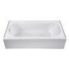 DXV Byrdcliffe Soaking Tub- Left Hand Drain - Projects Model, in Canvas White
