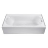 DXV Byrdcliffe Soaking Tub- Right Hand Drain - Projects Model, in Canvas White