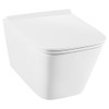 Wall-Mounted Elongated Toilet, in Canvas White