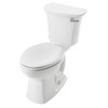 2-Piece Elongated Right Hand Trip Lever Toilet in White Without Seat