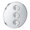 Grohe 29122000 Grohtherm SmartControl Triple Volume Control Trim in StarLight Chrome