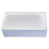 DXV Hawkins Bathtub - Left Drain - Projects Model, in Canvas White