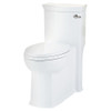 Elongated One-Piece Toilet with Right-Hand Trip Lever - Projects Model, in Canvas White