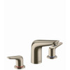 Focus N Widespread Faucet 100 with Pop-Up Drain, 1.2 GPM, In Brushed Nickel