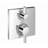 Hansgrohe 15714001 Ecostat Square Thermostatic Trim with Volume Control and Diverter, In Chrome