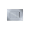 Square Dual Button Push Plate for RP In-Wall Tank in Matte Silver