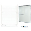 Swan SQP326L010-M58570CR 72.5-in x 60-in x 32-in 5-Piece Alcove Shower Kit in White