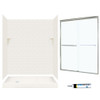 Swan STP326L018-M58570NC 72.5-in x 60-in x 32-in 5-Piece Alcove Shower Kit in Bisque