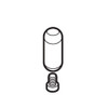 Manual Temperature Control Moentrol Handle Kit for Touchless Faucet in Chrome