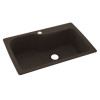 33-in D x 22-in W x 10.563-in H Solid Surface Dual Mount Single Bowl Kitchen Sink with 1-Hole in Canyon