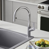 Blanco 526396 Urbena Single-Lever Pull-Down Kitchen Faucet with 1.5 GPM in Metallic Gray/Chrome
