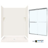 Swan SSP3460018-M58570CC 72-in x 60-in x 34-in 5-Piece Alcove Shower Kit in Bisque