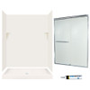 Swan SSP3460018-M58570CR 72-in x 60-in x 34-in 5-Piece Alcove Shower Kit in Bisque