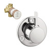 Hansgrohe K04232-15984CR S Trio/Quattro Trim with 2-Way Diverter Rough-In in Chrome