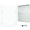 Swan SSP326R010-M58570CR 72-in x 60-in x 32-in 5-Piece Alcove Shower Kit in White