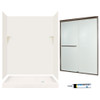 Swan SSP326R018-M58570BR 72-in x 60-in x 32-in 5-Piece Alcove Shower Kit in Bisque
