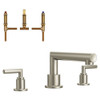 Two-Handle Roman Tub Faucet in Brushed Nickel