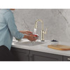 Delta 9984TL-PN-PR-DST Renaldi 8.81-in x 2.81-in x 15.00-in Touch2O Bar and Prep Faucet with Touchless Technology, Lumicoat Polished Nickel