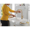 Delta 9159TL-CZ-DST Trinsic 11.38-in x 4.19-in x 16.19-in Touch2O Kitchen Faucet with Touchless Technology, Champagne Bronze