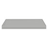 Transolid FSL6036L-87 60-in x 36-in Cast Solid Surface Low Profile Shower Base with Linear Concealed Left Hand Drain, Concrete 