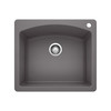 Blanco KA-441463 Diamond Single Bowl Dual Mount Sink Kit in Cinder