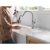 Delta 9184-AR-PR-DST Renaldi 11.56-in x 2.81-in x 16.56-in Single-Handle Pull-Down Kitchen Faucet, Lumicoat Arctic Stainless
