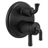 Delta T27833-BL Kayra 2-Handle Monitor 17 Series Valve Trim with 3- or 6- Setting Diverter, Matte Black