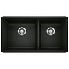 Blanco KA-442926 Precis 1-3/4 Bowl Sink Kit in Coal Black