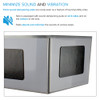 Transolid EWS-2822S-MB 28-in W x 22.1-in D x 35.2-in H Stainless Steel Laundry Sink and Wash Stand, Matte Black