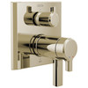 Delta T27T899-PN-PR Pivotal TempAssure 17T Series Valve Trim with 3-Setting Integrated Diverter, Lumicoat Polished Nickel