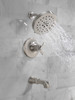Delta T17T489-SS-PR Tetra 17T Series Tub Shower Trim, Lumicoat Stainless