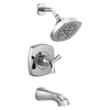 Delta T144766 Stryke 14 Series Tub and Shower, Chrome
