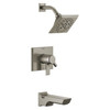 Delta T17499-SS-PR Pivotal Monitor 17 Series H2Okinetic Tub and Shower Trim, Lumicoat Stainless