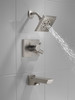 Delta T17499-SS-PR Pivotal Monitor 17 Series H2Okinetic Tub and Shower Trim, Lumicoat Stainless