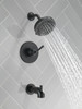 Delta T14435-BL SAYLOR Monitor 14 Series Tub & Shower Trim, Matte Black