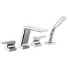 Delta T4799-PR Pivotal Delta Pivotal Roman Tub with Hand Shower Trim, Lumicoat Chrome