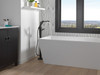 Delta T4789-BLLHP-FL Tetra Delta Tetra Floor Mount Tub Filler Trim, Matte Black