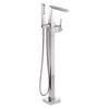 Delta T4743-PR-FL Trillian Delta Trillian Single Handle Floor Mount Tub Filler Trim, Lumicoat Chrome