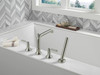 Delta T4736-SS SAYLOR Delta SAYLOR Roman Tub Trim with Hand Shower, Stainless