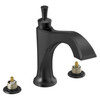Delta T2756-BLLHP Dorval Delta Dorval Roman Tub Trim-Less Handles, Matte Black