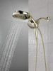Delta 58680-PN25 Universal Showering Components HydroRain H2Okinetic 5-Setting Two-in-One Shower Head, Polished Nickel
