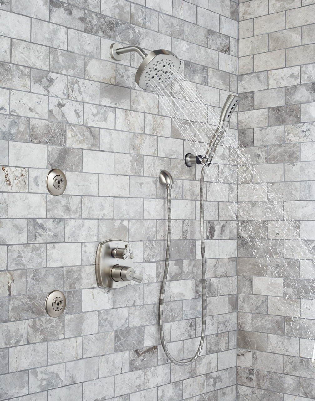 Delta 50560-SS-PR Universal Showering Components Wall Elbow for Hand Shower, Lumicoat Stainless