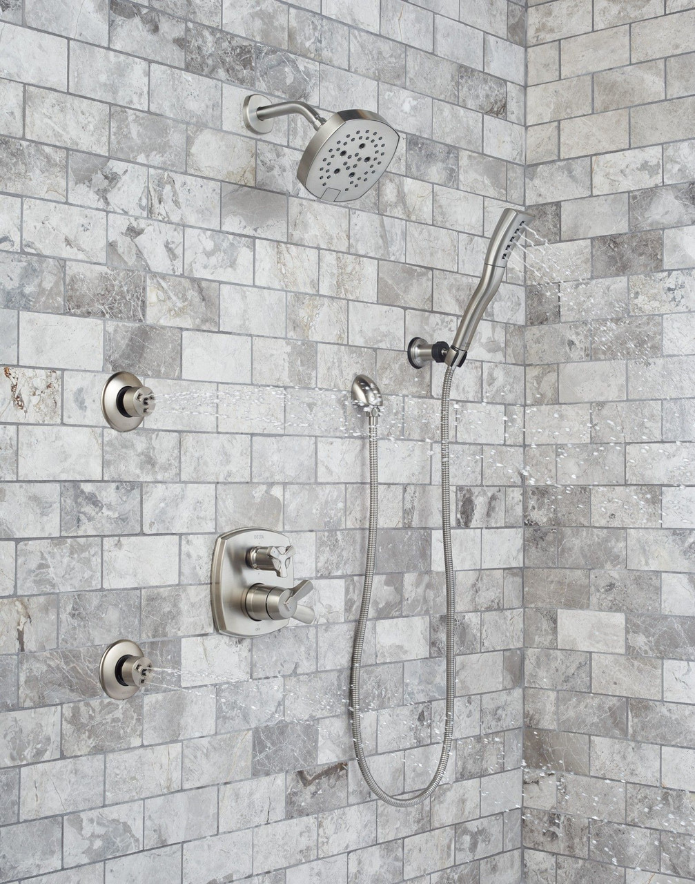 Delta 50560-SS-PR Universal Showering Components Wall Elbow for Hand Shower, Lumicoat Stainless