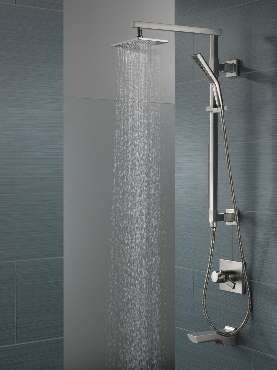 Delta RP62955SSPR Universal Showering Components Single-Setting Raincan Shower Head, Lumicoat Stainless