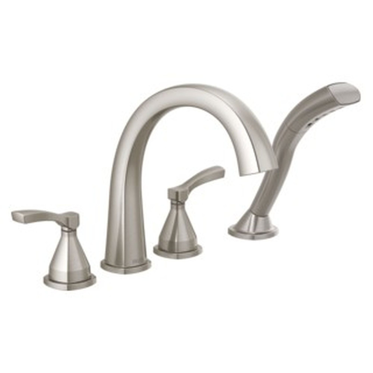 Delta T4777-SS Stryke Delta Stryke Four Hole Roman Tub Trim, Stainless